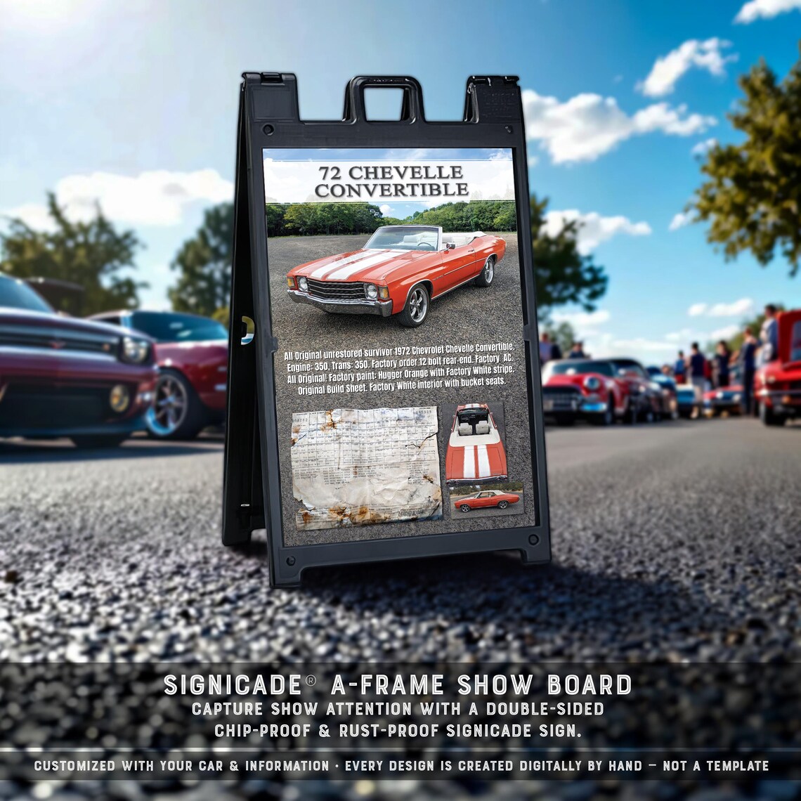 Custom Car Show Signicade